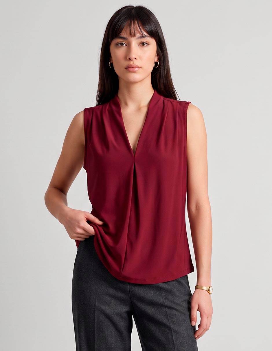 Blusa sin manga para mujer