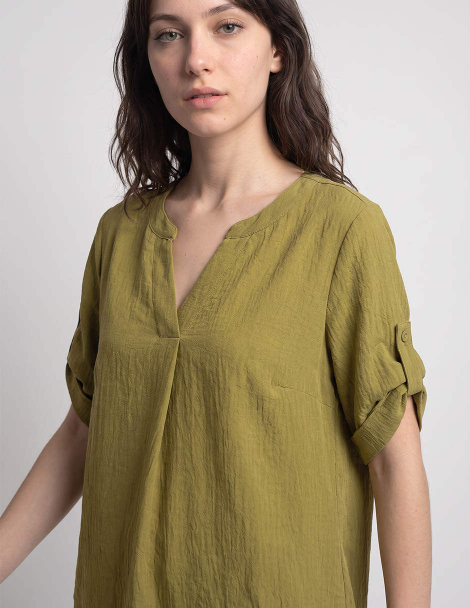Blusa manga al codo para mujer 3