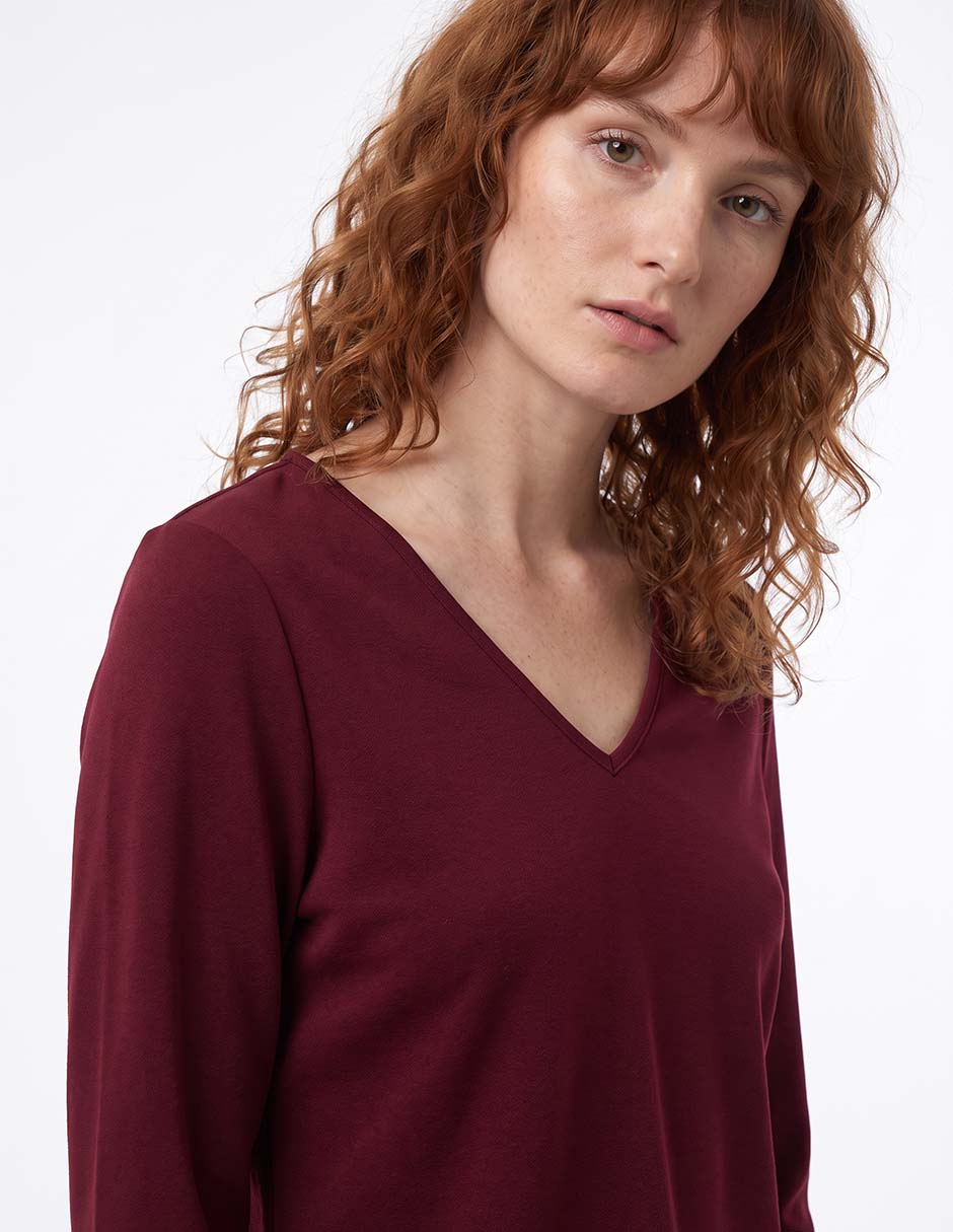 Blusa manga larga para mujer 4