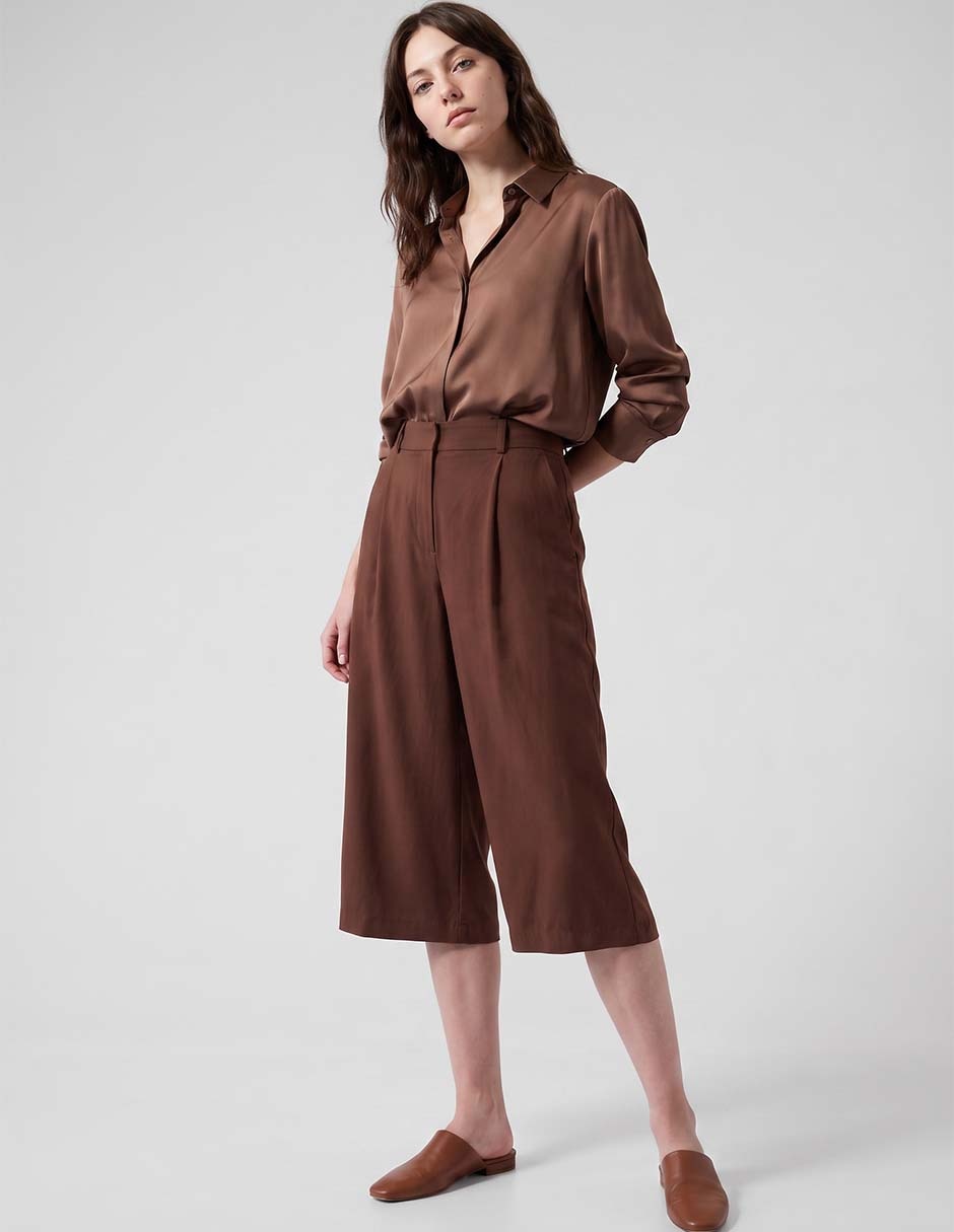 Pantalón coulotte wide leg para mujer 3