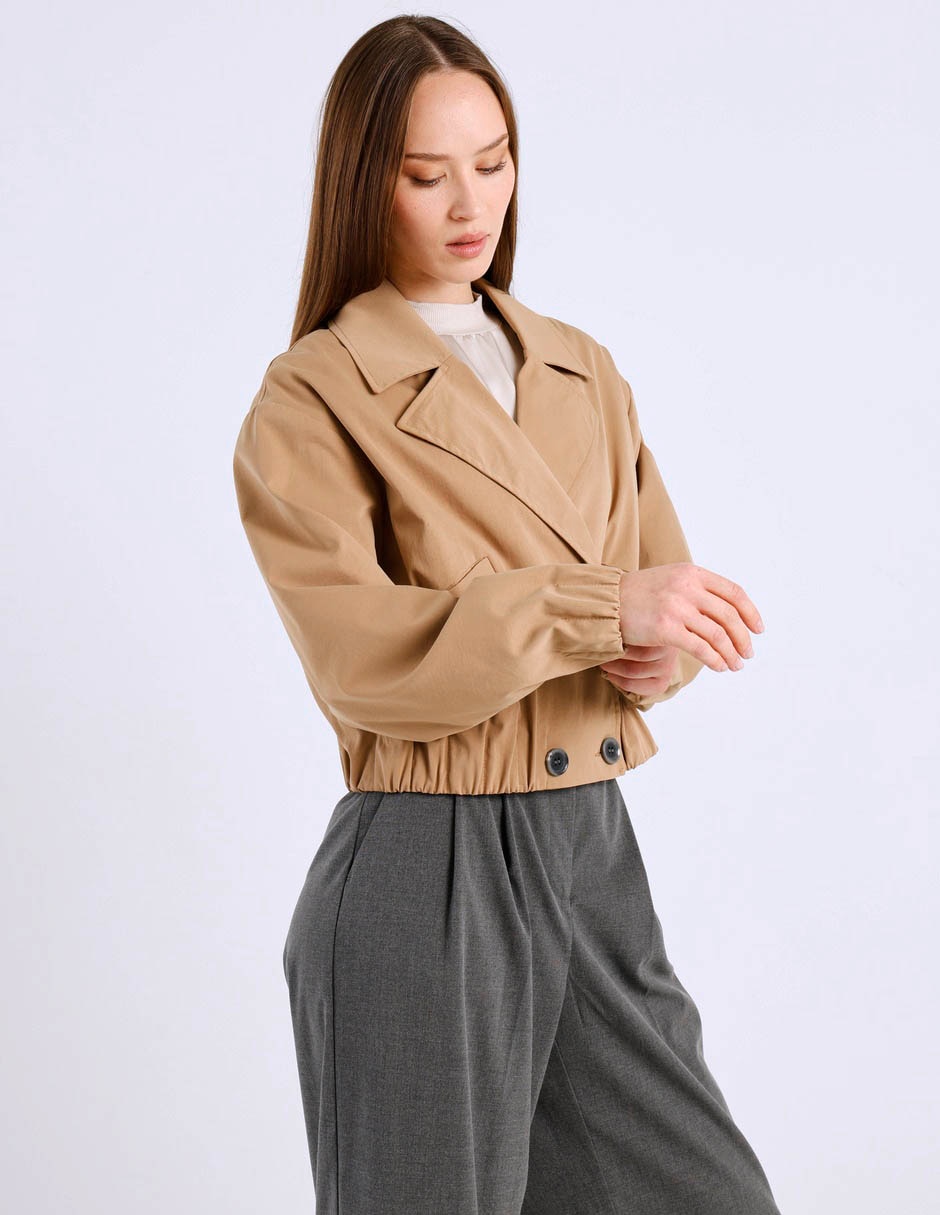 Gabardina con bolsillos para mujer 2