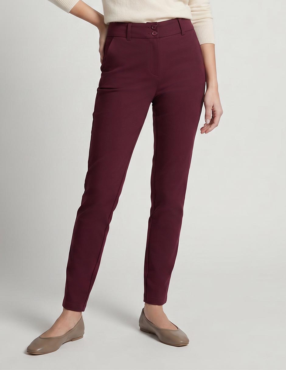 Pantalón chino Contempo ultra slim para mujer