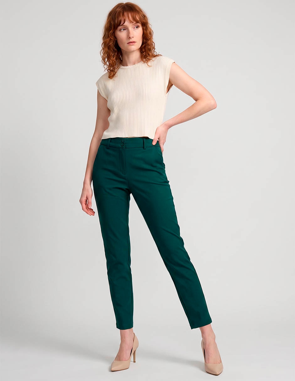 Pantalón chino ultra slim para mujer
