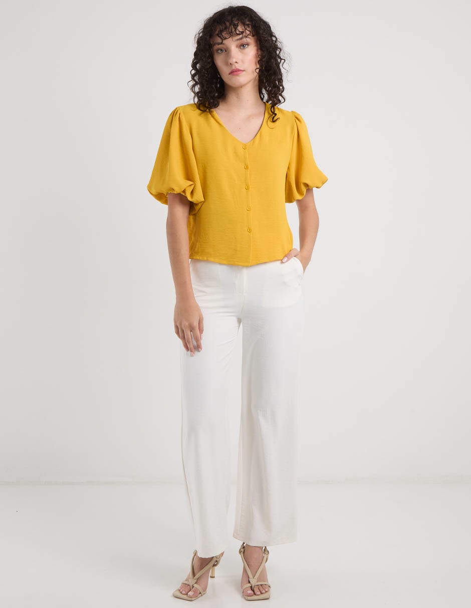 Blusa manga al codo para mujer 3