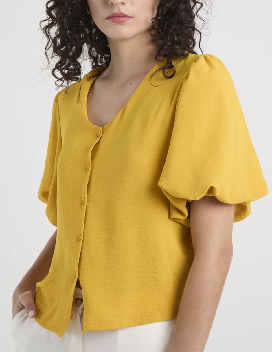 Blusa manga al codo para mujer 4