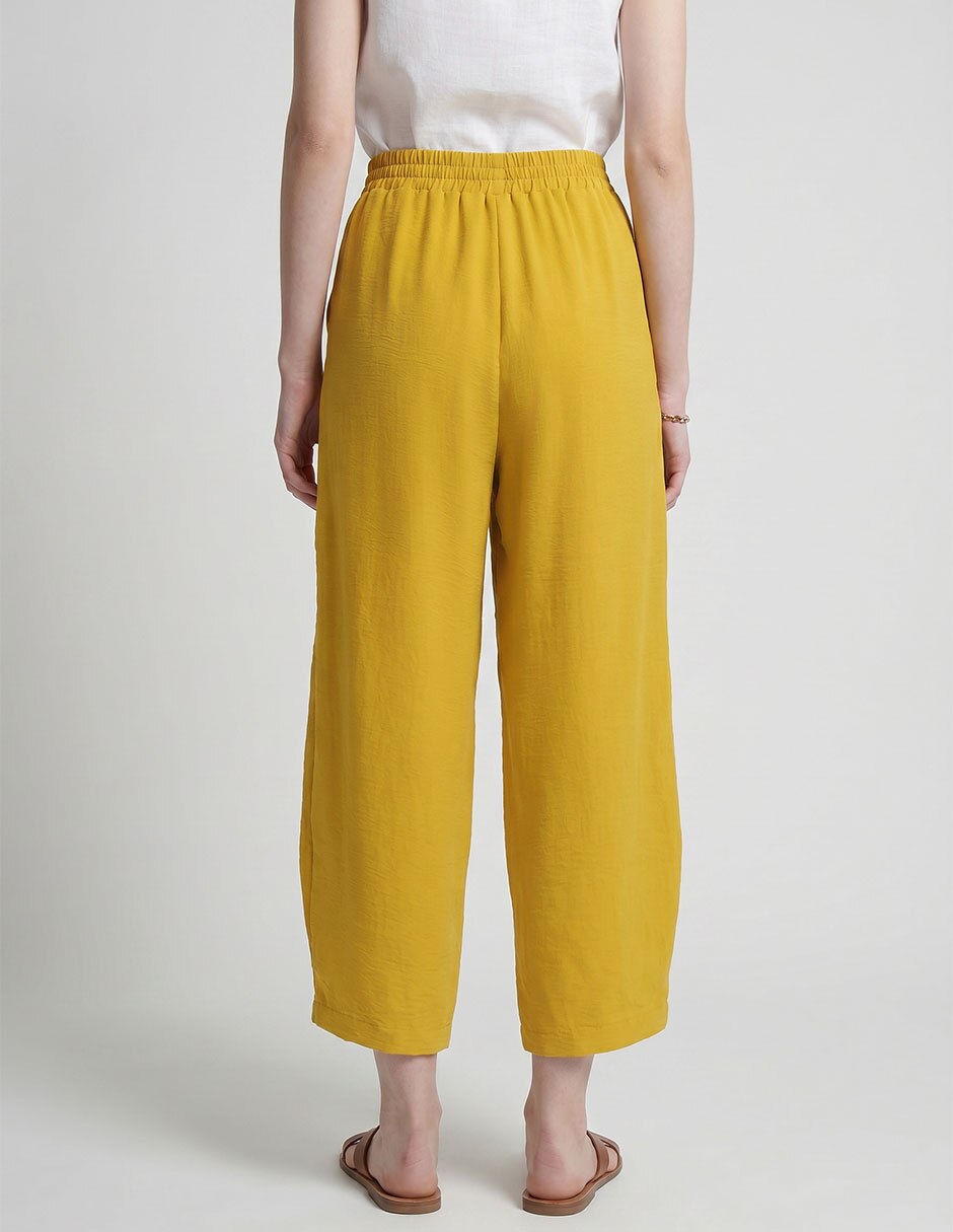 Pantalón capri amplio para mujer 2