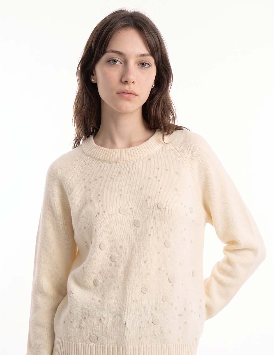 Suéter cuello redondo para mujer Suéter cuello redondo para mujer