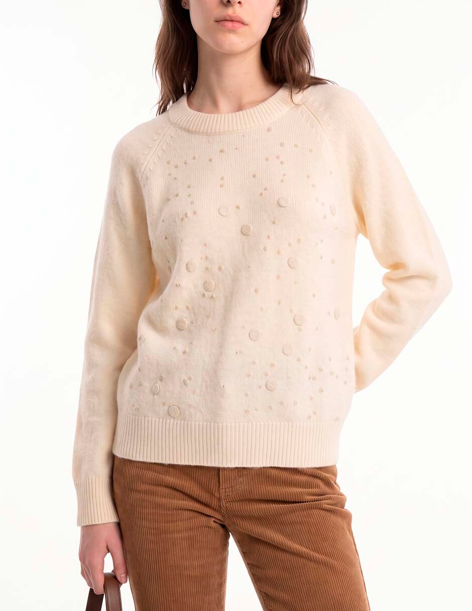 Suéter cuello redondo para mujer 4