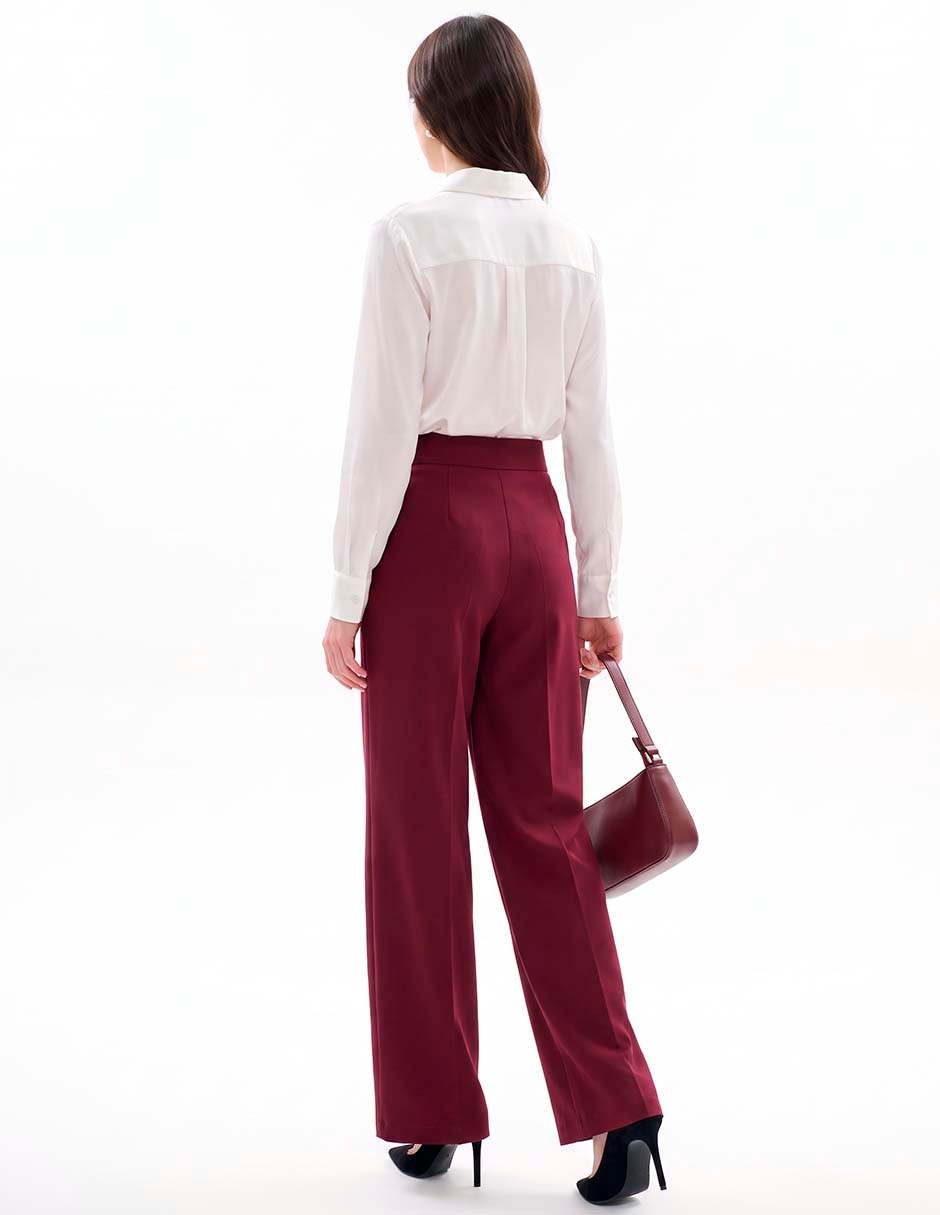 Legging cintura alta con broche y cierre para mujer