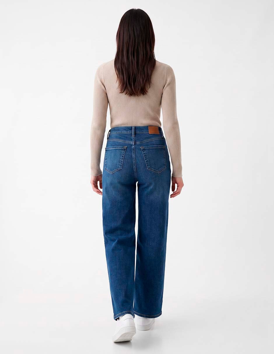 Jeans boyfriend a la cintura para mujer 4