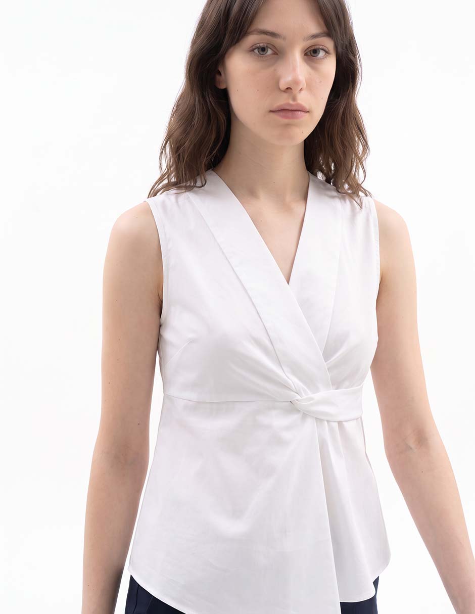 Blusa sin manga para mujer 2