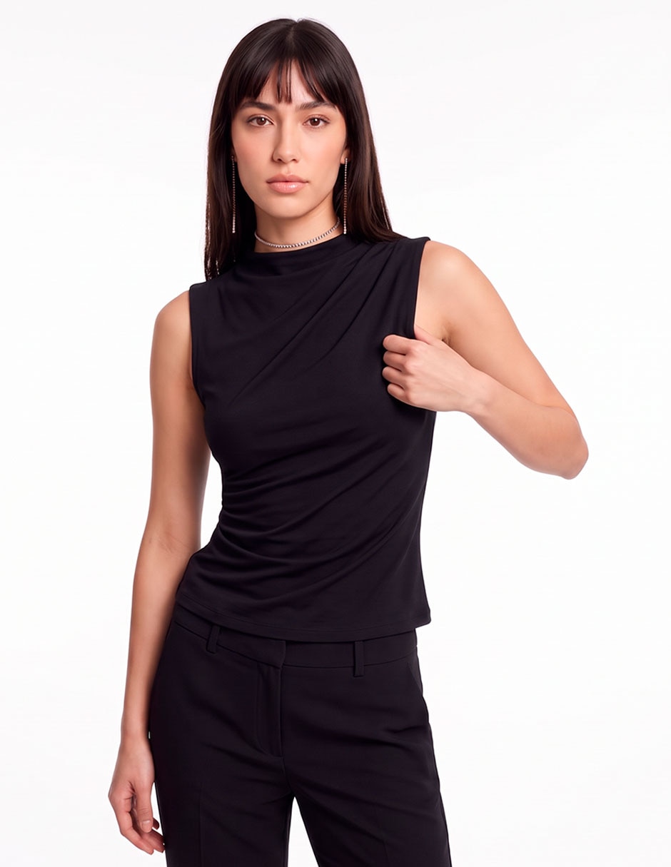 Blusa sin manga para mujer
